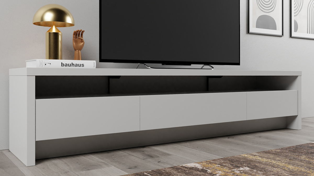 Punta de flecha Centrar anchura Tipos de muebles para TV, paneles y mesas