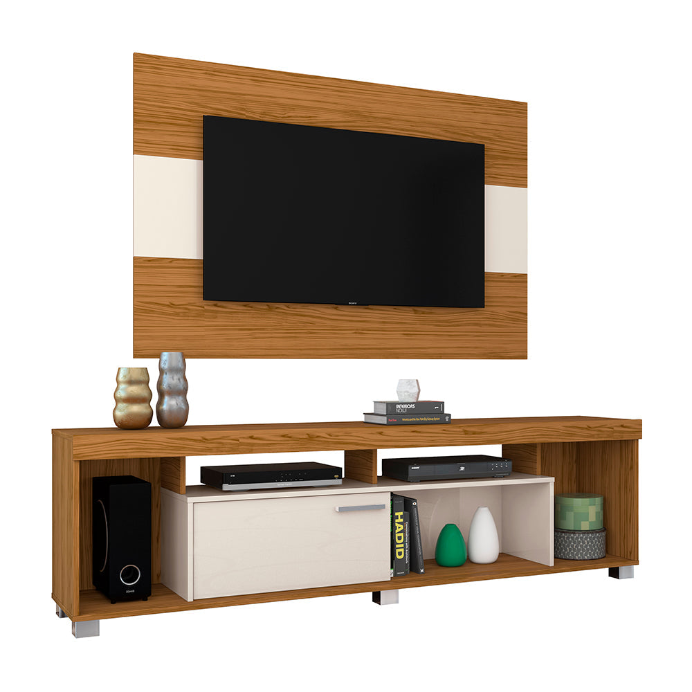 Mueble flotante para TV tipo centro de entrenimiento con panel colgante Tomaz 65"