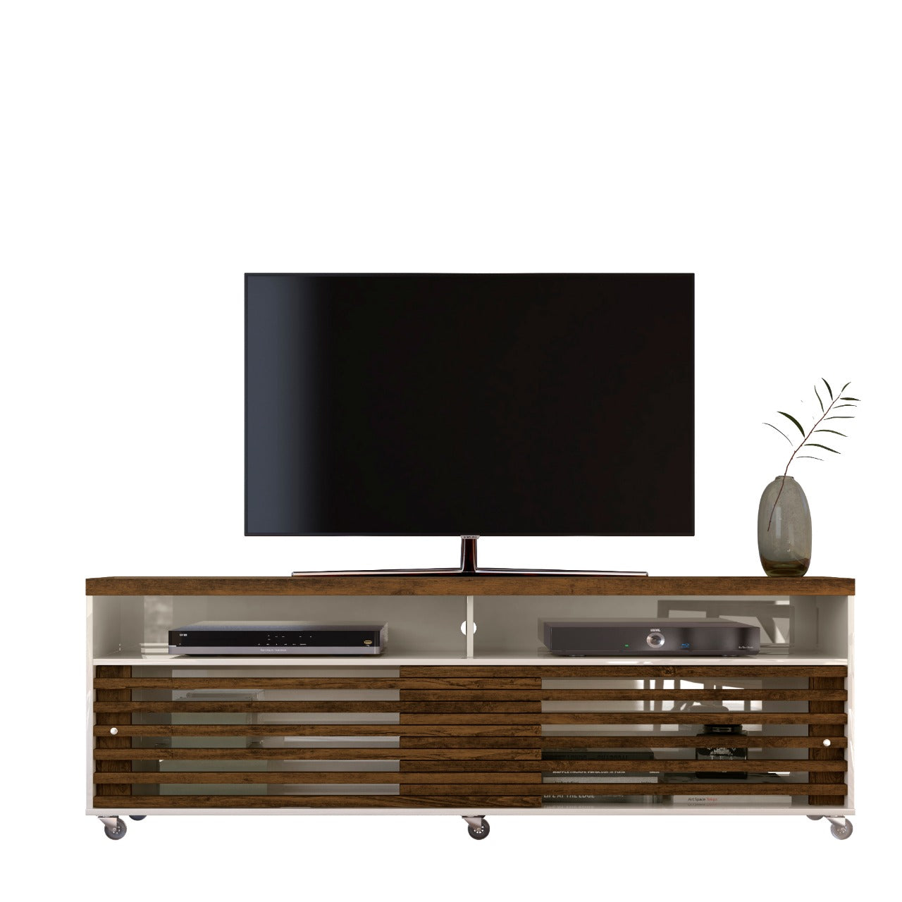 Mueble moderno para TV tipo gabinete con espacio de guardado Cross 180 cm (65")