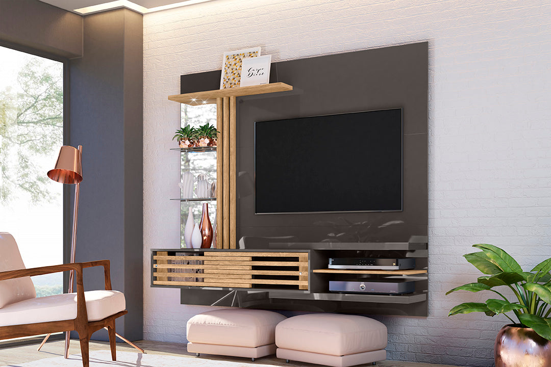 Mueble para TV flotante tipo centro de entretenimiento colgante Frizz Supreme 180 (55")