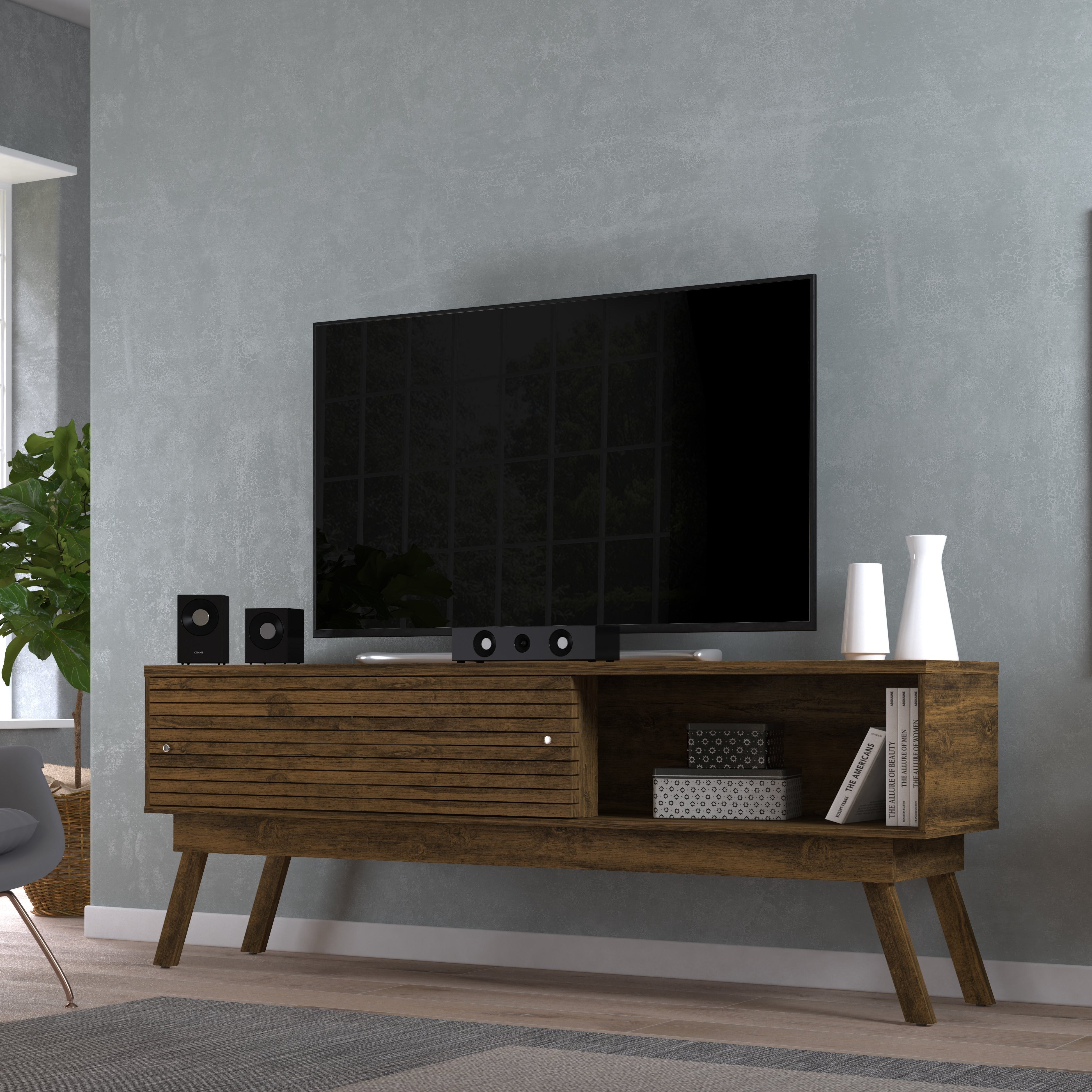 Mueble para TV tipo bufetera con espacio de guardado Frizz 180 cm (75")
