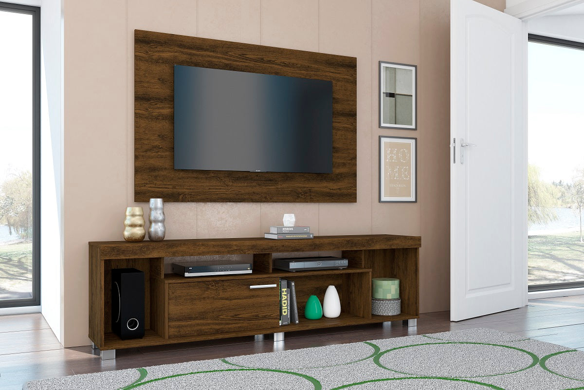 Mueble flotante para TV tipo centro de entrenimiento con panel colgante Tomaz 65"