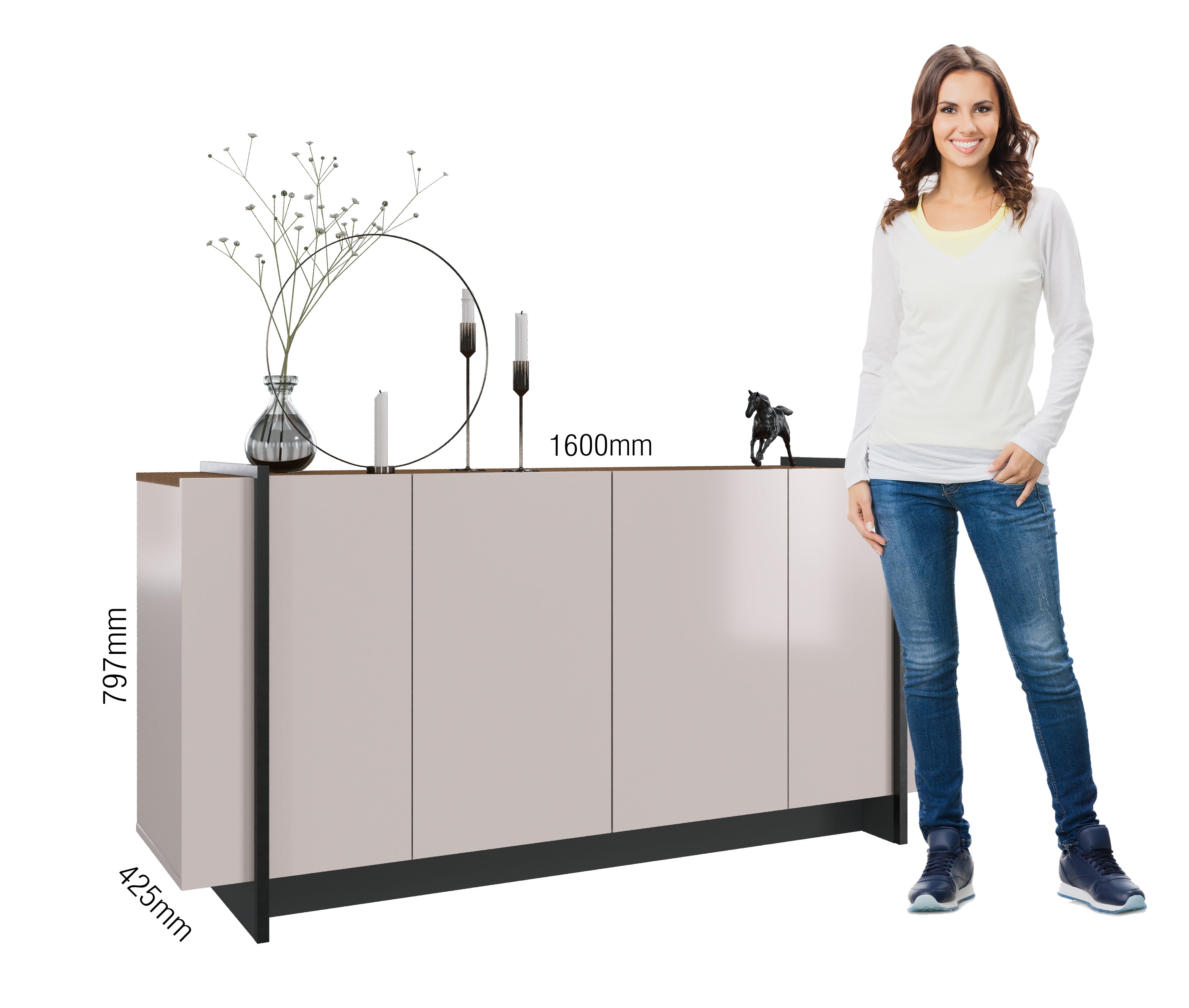 Bufetera Credenza Copacabana 160 cm